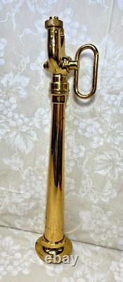Polished Brass Fire Nozzle 24-5/8 Long Not Marked as to Brand