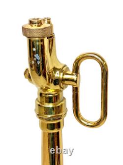 Polished Brass Fire Nozzle 24-5/8 Long Not Marked as to Brand