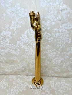 Polished Brass Fire Nozzle 24-5/8 Long Not Marked as to Brand