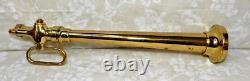 Polished Brass Fire Nozzle 24-5/8 Long Not Marked as to Brand