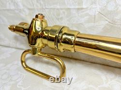 Polished Brass Fire Nozzle 24-5/8 Long Not Marked as to Brand