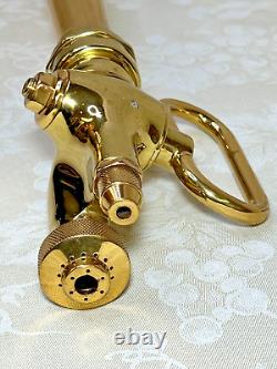 Polished Brass Fire Nozzle 24-5/8 Long Not Marked as to Brand