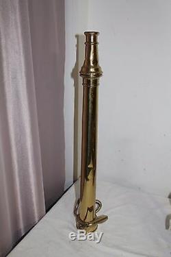 Polished Brass Play Pipe Fire Nozzle by Allen Mfg. Co