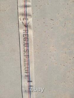 Potter Roemer Linen Fire Fighting Hose Assembly Stripe Made In USA 72