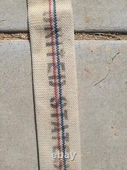 Potter Roemer Linen Fire Fighting Hose Assembly Stripe Made In USA 72