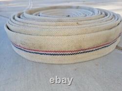 Potter Roemer Linen Fire Fighting Hose Assembly Stripe Made In USA 72