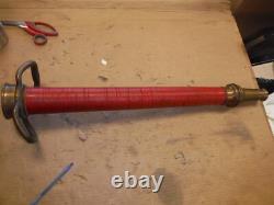 Powhatan B & I Works Brass 30 Long Fire Hose Nozzle Tapered Tube Golf