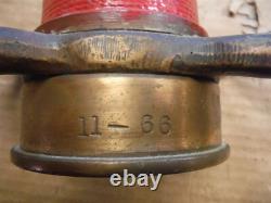 Powhatan B & I Works Brass 30 Long Fire Hose Nozzle Tapered Tube Golf