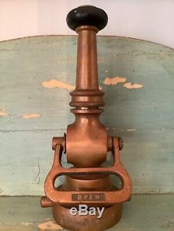 Powhatan Brass Fire Hose Nozzle Antique Vintage, Ranson W VA