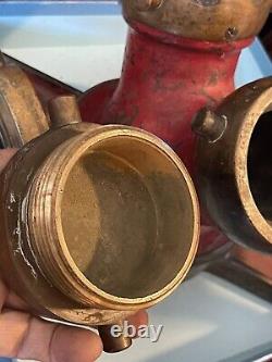 Powhatan Brass Works Vintage 6 Reducer To 3 Fire Fighters Heavy Equipment Rare