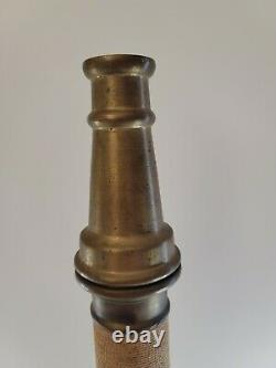 Powhatan Vintage Vtg Antique Brass Fire 30 Nozzleused in great condition