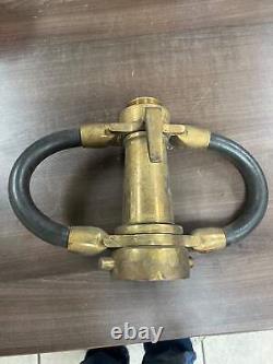 Powhaton BI Works 9 long Vintage Brass Fire Hose Nozzle
