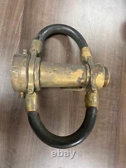 Powhaton BI Works 9 long Vintage Brass Fire Hose Nozzle