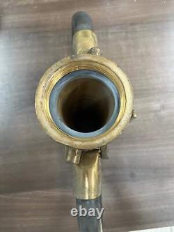 Powhaton BI Works 9 long Vintage Brass Fire Hose Nozzle
