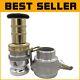 Premium Brass Fire Hose Nozzle With 2 Camlock Fitting And Fog Nozzle Control