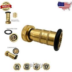 Professional 1.5 NH/NST Brass Fire Hose Nozzle Enhanced Durability & Control