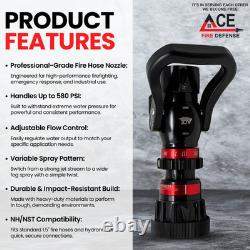 Professional Pistol Grip Fire Defense Nozzle 1.5 NH/NST, Use High Pressure Water