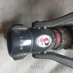 Protek 1.5 Fire Hose Nozzle Adjustable Spray In Black 512p-1524