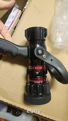 Protek Fire Hose Nozzle 1-1/2 Black Style 366 6APT5 512P-1524