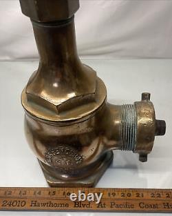 RAREST Vintage Greenberg's Sons Solid Brass DOUBLE NOZZLE 300lb Fire Hydrant