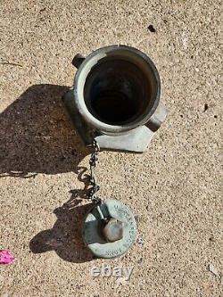 RAREST Vintage Greenberg's Sons Solid Brass Overland Hotel Reno Fire Hydrant