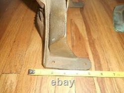 RARE ANTIQUE 1930s BRASS EAGLE ELKHART FIRE FIGHTER TRUCK HOSE CONTROL HOLDERS