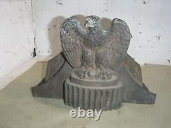 RARE ANTIQUE 1930s BRASS EAGLE ELKHART FIRE FIGHTER TRUCK HOSE CONTROL HOLDER