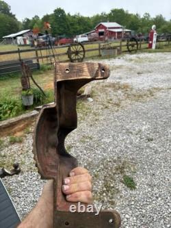 RARE ANTIQUE 1930s BRASS EAGLE ELKHART FIRE FIGHTER TRUCK HOSE CONTROL HOLDER