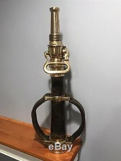 RARE A. J. Morse & Sons Vintage Brass Fire Nozzle