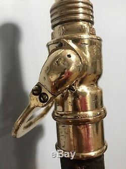 RARE A. J. Morse & Sons Vintage Brass Fire Nozzle