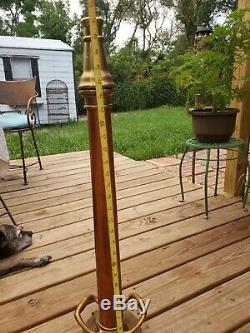 RARE Beautiful ANTIQUE BRASS FIRE HOSE NOZZLE G. S. WOOD CHICAGO & Fitting