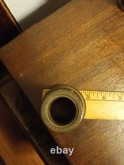 RARE PAIR Antique Solid Brass 5 Firehose Nozzles