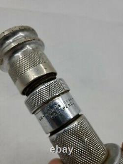 RARE Santa Rosa Fire Twist On and Off Silver Tone Chrome Brass Nozzle Patent Pnd