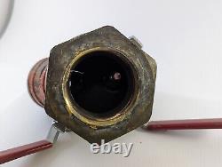RARE Vintage Brass Fire Hose Hydrant Adapter Ball Valve Splitter
