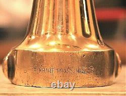 RARE Vintage ELKHART 12 Tall High Pressure Brass Lever Fire Fighting Nozzle