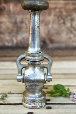 Rare Antique Brass COLT Fire Truck Nozzle 9¼ Tall