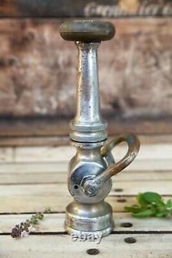 Rare Antique Brass COLT Fire Truck Nozzle 9¼ Tall