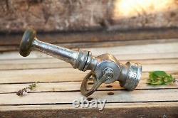 Rare Antique Brass COLT Fire Truck Nozzle 9¼ Tall