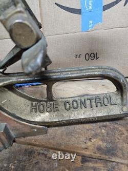 Rare Elkhart Brass Fire Engine Hose Control With Eagle