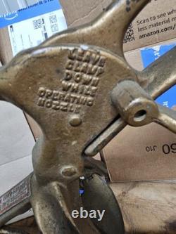 Rare Elkhart Brass Fire Engine Hose Control With Eagle