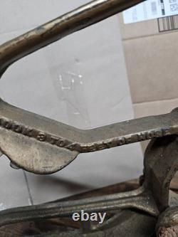 Rare Elkhart Brass Fire Engine Hose Control With Eagle
