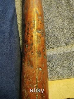 Rare Find Railroad Firemen's 31 Long Brass Water Hose Nozzle Fire