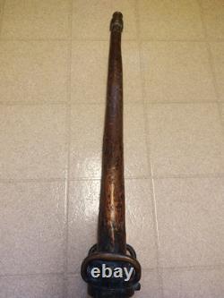 Rare Find Railroad Firemen's 31 Long Brass Water Hose Nozzle Fire