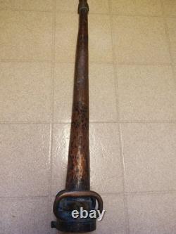 Rare Find Railroad Firemen's 31 Long Brass Water Hose Nozzle Fire