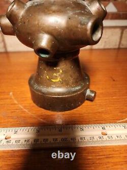 Rare Fire Nozzle Cellar Nozzle M. D Larkin Dayton Ohio