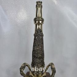 Rare Firefighter Playpipe Fire Hose Nozzle Solid Bronze Award Trophy No Plaque