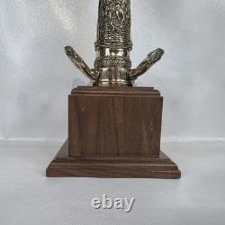 Rare Firefighter Playpipe Fire Hose Nozzle Solid Bronze Award Trophy No Plaque