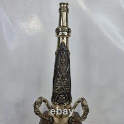 Rare Firefighter Playpipe Fire Hose Nozzle Solid Bronze Award Trophy No Plaque