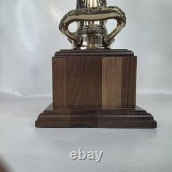 Rare Firefighter Playpipe Fire Hose Nozzle Solid Bronze Award Trophy No Plaque