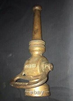 Rare Vintage Antique Brass COLT Fire Truck Nozzle